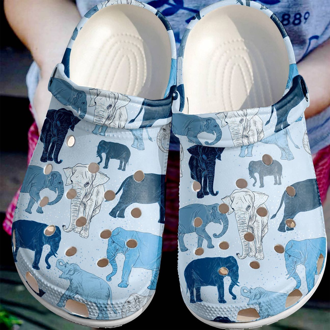 Elephant Personalize Clog Custom Crocs Fashionstyle Comfortable For Women Men Kid Print 3D Incredible Elephants Elephant Personalize Clog Custom Crocs Fashionstyle Comfortable For Women Men Kid Print 3D Incredible Elephants