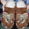 Elephant Personalize Clog Custom Crocs Fashionstyle Comfortable For Women Men Kid Print 3D Whitesole Cute Elephant