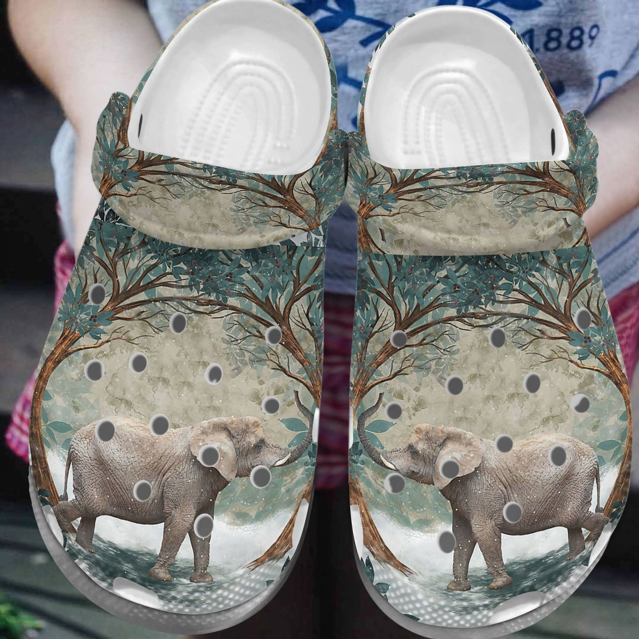Elephant Personalize Clog Custom Crocs Fashionstyle Comfortable For Women Men Kid Print 3D Whitesole Elephant Lover Elephant Personalize Clog Custom Crocs Fashionstyle Comfortable For Women Men Kid Print 3D Whitesole Elephant Lover