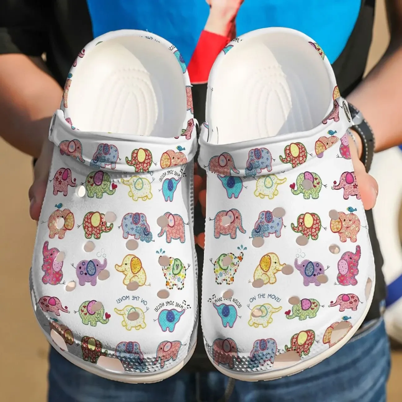 Elephant Personalized Clog Custom Crocs Comfortablefashion Style Comfortable For Women Men Kid Print 3D Love Elephants Elephant Personalized Clog Custom Crocs Comfortablefashion Style Comfortable For Women Men Kid Print 3D Love Elephants