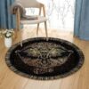 Elephent Round Carpet Floor Rug Living Room Bedroom Decor Round Area Rug Carpet