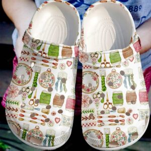 Embroidery Crocs Clog Classic Clog Embroidery Lover Shoes