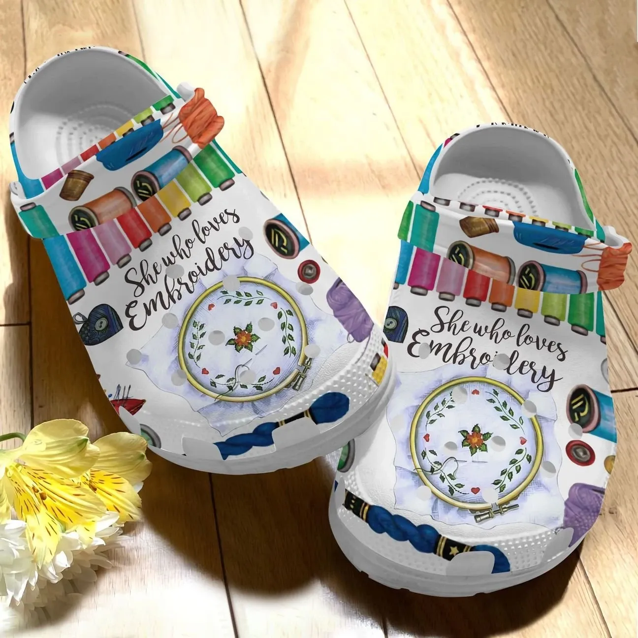 Embroidery Personalize Clog Custom Crocs Fashionstyle Comfortable For Women Men Kid Print 3D Love Embroidery Embroidery Personalize Clog Custom Crocs Fashionstyle Comfortable For Women Men Kid Print 3D Love Embroidery