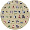 Emmeline Hand Hooked Sand Round Carpet Floor Rug Living Room Bedroom Decor Round Area Rug Carpet