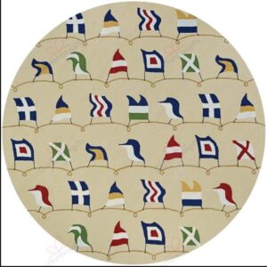 Emmeline Hand Hooked Sand Round Carpet Floor Rug Living Room Bedroom Decor Round Area Rug Carpet