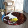 English Springer Spaniel Round Carpet Floor Rug Living Room Bedroom Decor Round Area Rug Carpet