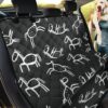 Equestrian Drawn Pattern Car Back Seat Cover Dog Car Seat Covers - 37b54bb31629