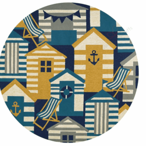 Escape Beach Round Carpet Floor Rug Living Room Bedroom Decor Round Area Rug Carpet