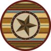 Estancia Star Round Carpet Floor Rug Living Room Bedroom Decor Round Area Rug Carpet