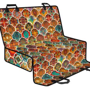 Ethnic Mandala Bohemian Pattern Print Pet Car Back Seat Cover - cc612003b559