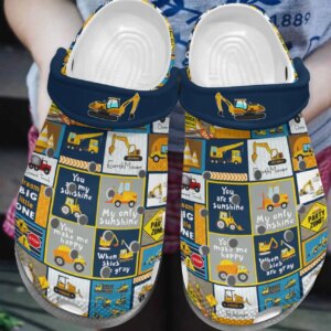 Excavator Personalize Clog Custom Crocs Fashionstyle Comfortable For Women Men Kid Print 3D You Are So Amazing