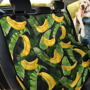 Exotic Banana And Leaves Design Car Back Seat Cover Dog Car Seat Covers - 314e8cbaee01