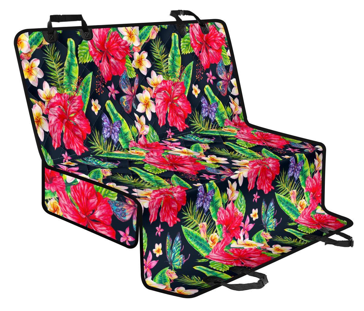 Exotic Hibiscus Flowers Pattern Print Pet Car Back Seat Cover - ef8f4953e716 Exotic Hibiscus Flowers Pattern Print Pet Car Back Seat Cover - ef8f4953e716