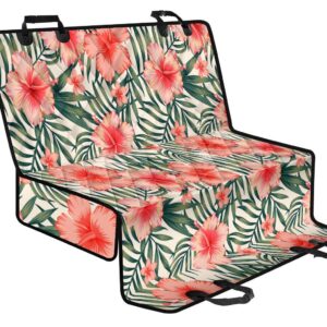 Exotic Tropical Hibiscus Pattern Print Pet Car Back Seat Cover - 0a11f0270848