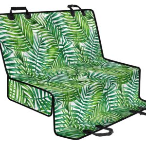 Exotic Tropical Leaf Pattern Print Pet Car Back Seat Cover - 9e17f8497ac8