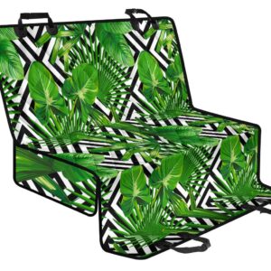Exotic Tropical Leaves Pattern Print Pet Car Back Seat Cover - e6888b6df4f6