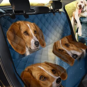 Face American Foxhound Car Back Seat Cover Dog Car Seat Covers - 93527b04ad0e