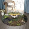 Faerie King Round Carpet Floor Rug Living Room Bedroom Decor Round Area Rug Carpet