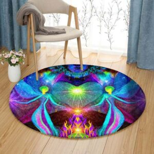 Fairy Round Carpet Floor Rug Living Room Bedroom Decor Round Area Rug Carpet