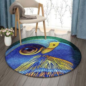 Falcon Round Carpet Floor Rug Living Room Bedroom Decor Round Area Rug Carpet