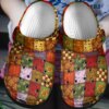 Fall Quilt Personalized Clog Custom Crocs Comfortablefashion Style Comfortable For Women Men Kid Print 3D