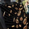 Falling Bitcoin Pattern Print Car Back Seat Cover Dog Car Seat Covers - 6de8082beb41
