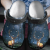 Falling Star Shoes Clog – Deer In Night Crocs Clog Crocbland Clog Birthday Gift For Man Woman