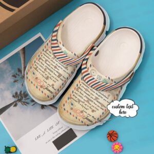 Family Personalized To My Daughter Sku 958 Crocs Crocband Clog Comfortable For Mens Womens Classic Clog Water Shoes