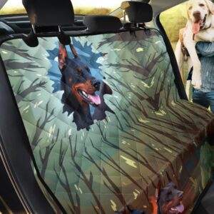 Fantastic Doberman Pinscher Design Car Back Seat Cover Dog Car Seat Covers - 0975f1ae1bc9