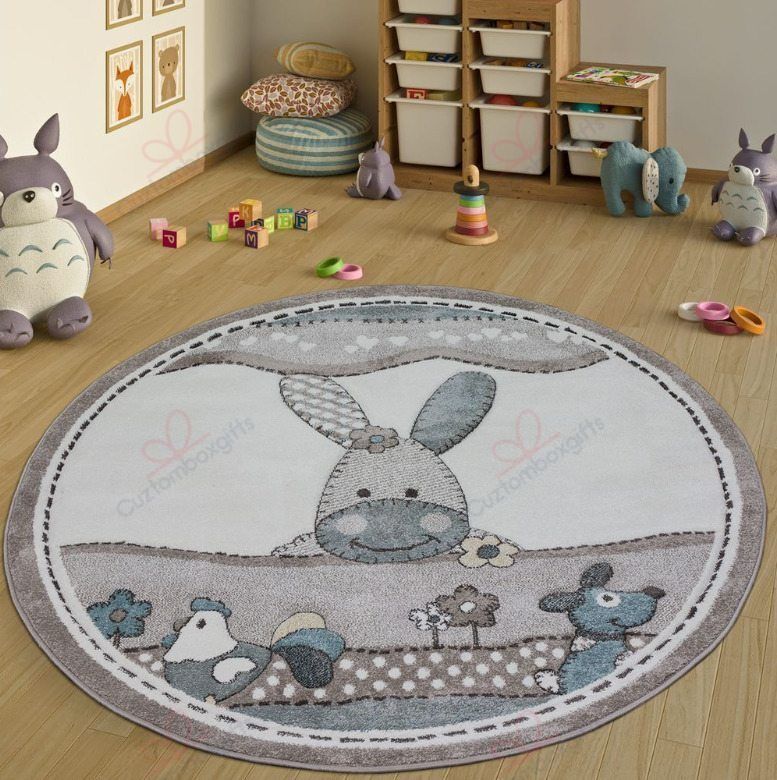 Farm Animals Round Carpet Floor Rug Living Room Bedroom Decor Round Area Rug Carpet Farm Animals Round Carpet Floor Rug Living Room Bedroom Decor Round Area Rug Carpet