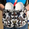 Farmer Cow Zipper Sku 656 Crocs Crocband Clog Comfortable For Mens Womens Classic Clog Water Shoes