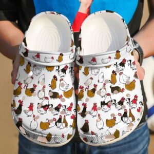 Farmer Flock Of Chickens Sku 604 Crocs Clog Clog Shoes