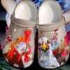 Farmer Lovely Chickens Sku 984 Crocs Crocband Clog Comfortable For Mens Womens Classic Clog Water Shoes