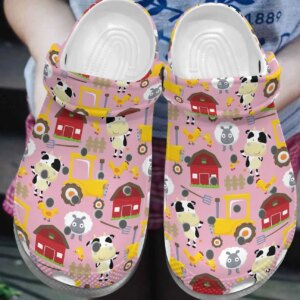 Farmer Personalize Clog Custom Crocs Fashionstyle Comfortable For Women Men Kid Print 3D Whitesole Farmer Life