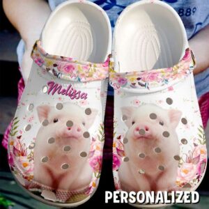 Farmer Personalized Cute Pig Sku 972 Crocs Crocband Clog Comfortable For Mens Womens Classic Clog Water Shoes