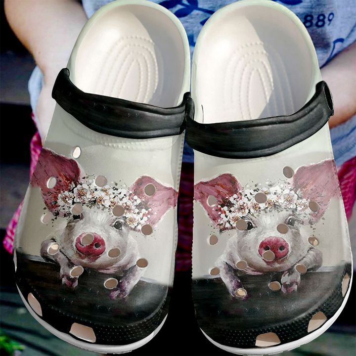 Farmer Pig Florals Sku 1846 Crocs Crocband Clog Comfortable For Mens Womens Classic Clog Water Shoes Farmer Pig Florals Sku 1846 Crocs Crocband Clog Comfortable For Mens Womens Classic Clog Water Shoes