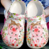 Farmer Pig Leopard Sku 1847 Crocs Clog Clog Shoes