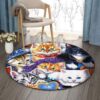 Fashion Cats Round Carpet Floor Rug Living Room Bedroom Decor Round Area Rug Carpet