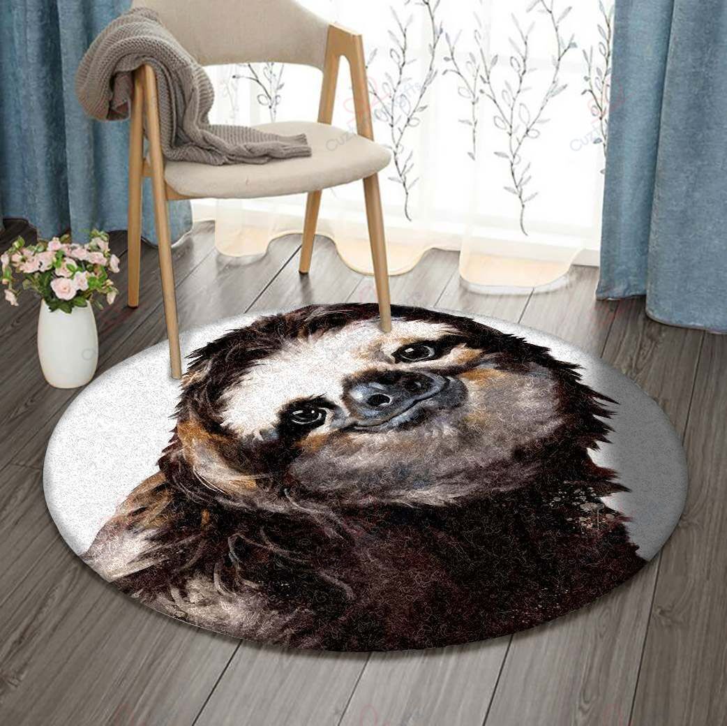 Fat Sloth Round Carpet Floor Rug Living Room Bedroom Decor Round Area Rug Carpet Fat Sloth Round Carpet Floor Rug Living Room Bedroom Decor Round Area Rug Carpet