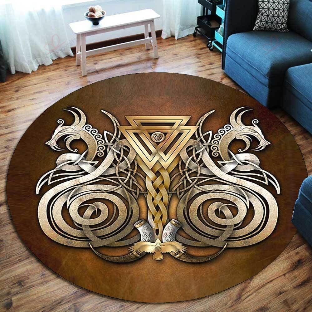 Fenrir Wolf Odin Viking Round Carpet Floor Rug Living Room Bedroom Decor Round Area Rug Carpet Fenrir Wolf Odin Viking Round Carpet Floor Rug Living Room Bedroom Decor Round Area Rug Carpet