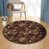 Festival Flower Round Carpet Floor Rug Living Room Bedroom Decor Round Area Rug Carpet