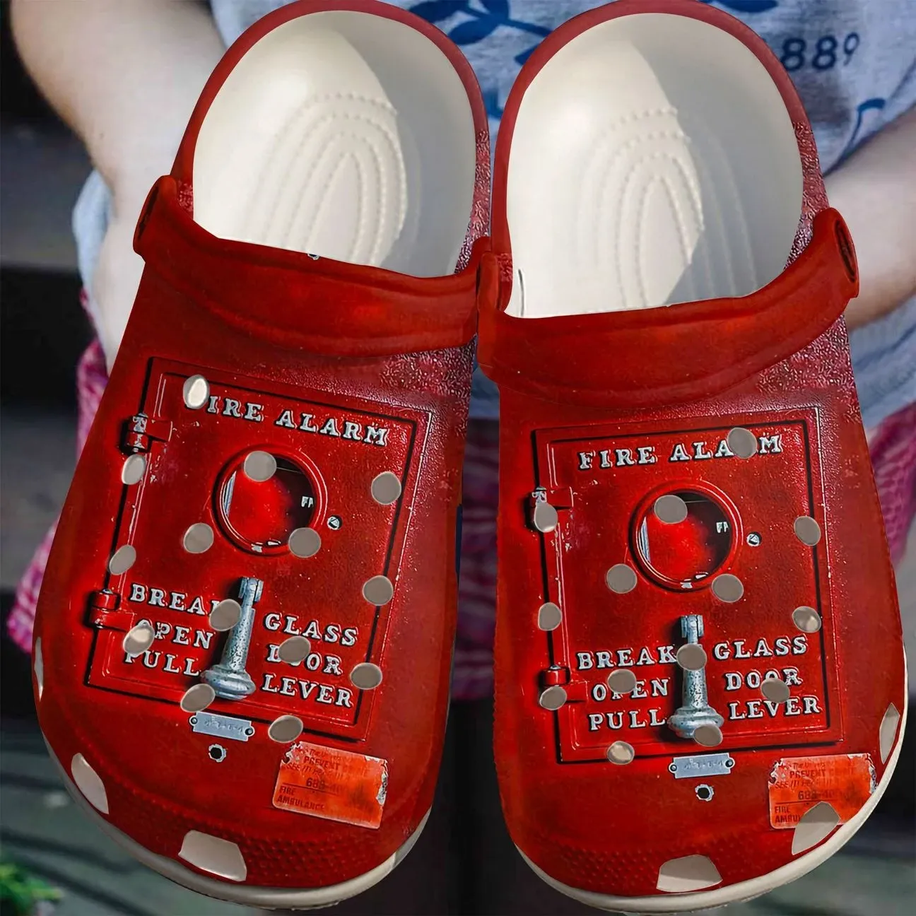 Fire Fighter Personalize Clog Custom Crocs Fashionstyle Comfortable For Women Men Kid Print 3D Fire Alarm Fire Fighter Personalize Clog Custom Crocs Fashionstyle Comfortable For Women Men Kid Print 3D Fire Alarm