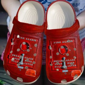 Fire Fighter Personalized Clog Custom Crocs Comfortablefashion Style Comfortable For Women Men Kid Print 3D Fire Alarm