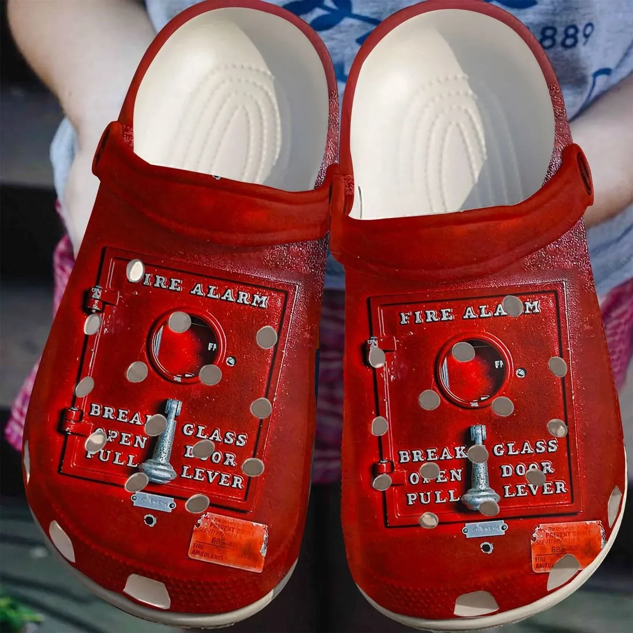 Fire Fighter Personalized Clog Custom Crocs Comfortablefashion Style Comfortable For Women Men Kid Print 3D Fire Alarm Fire Fighter Personalized Clog Custom Crocs Comfortablefashion Style Comfortable For Women Men Kid Print 3D Fire Alarm