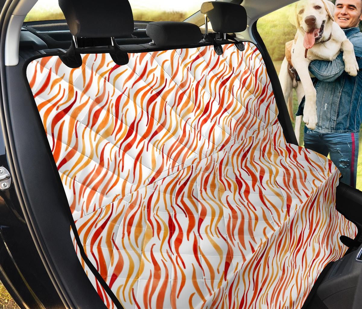 Fire Flame Pattern Car Back Seat Cover Dog Car Seat Covers - 8f5b6df3c52e Fire Flame Pattern Car Back Seat Cover Dog Car Seat Covers - 8f5b6df3c52e