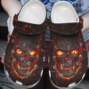 Fire Skulls Crocs Clog Shoes Crocbland Clog Birthday Gifts For Man Son Firefighter
