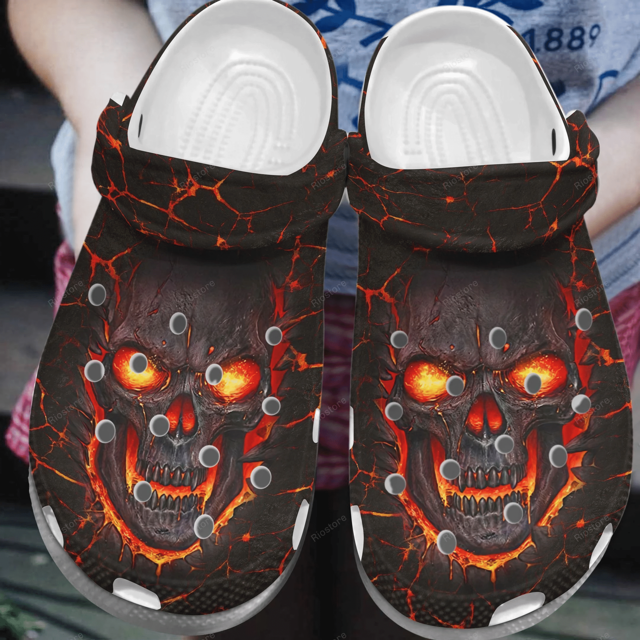 Fire Skulls Crocs Clog Shoes Crocbland Clog Birthday Gifts For Man Son Firefighter Fire Skulls Crocs Clog Shoes Crocbland Clog Birthday Gifts For Man Son Firefighter