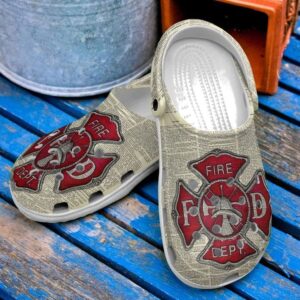 Firefighter Badge Sku 986 Crocs Clog Clog Shoes