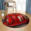 Firefighter Round Carpet Floor Rug Living Room Bedroom Decor Round Area Rug Carpet