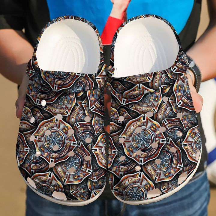 Firefighter Label Pattern Sku 988 Crocs Clog Clog Shoes Firefighter Label Pattern Sku 988 Crocs Clog Clog Shoes